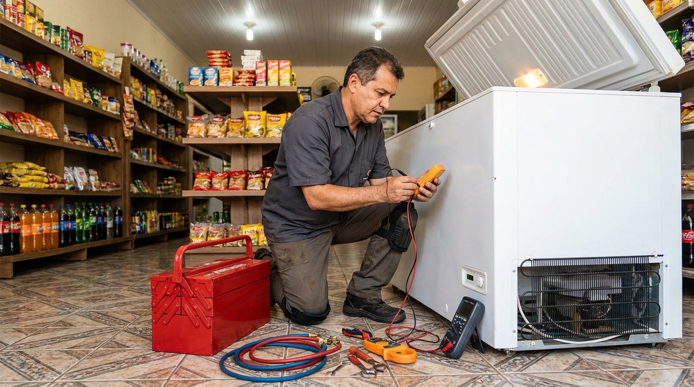 Ajuste de Temperatura do Freezer em Uberaba‑MG