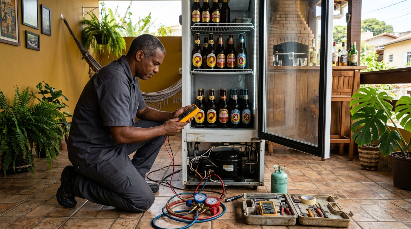 Reparo de Cervejeira Residencial em Uberaba‑MG